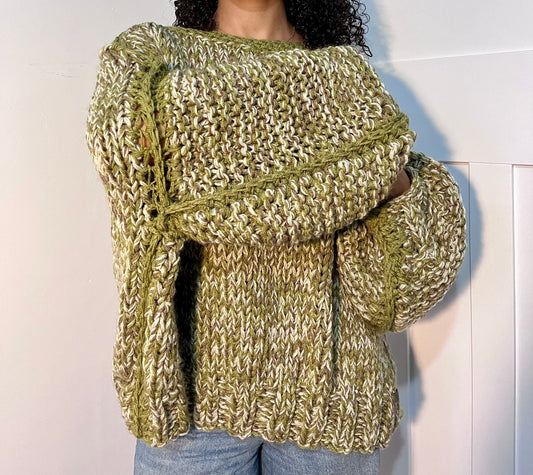 OLIVE KNIT JUMPER