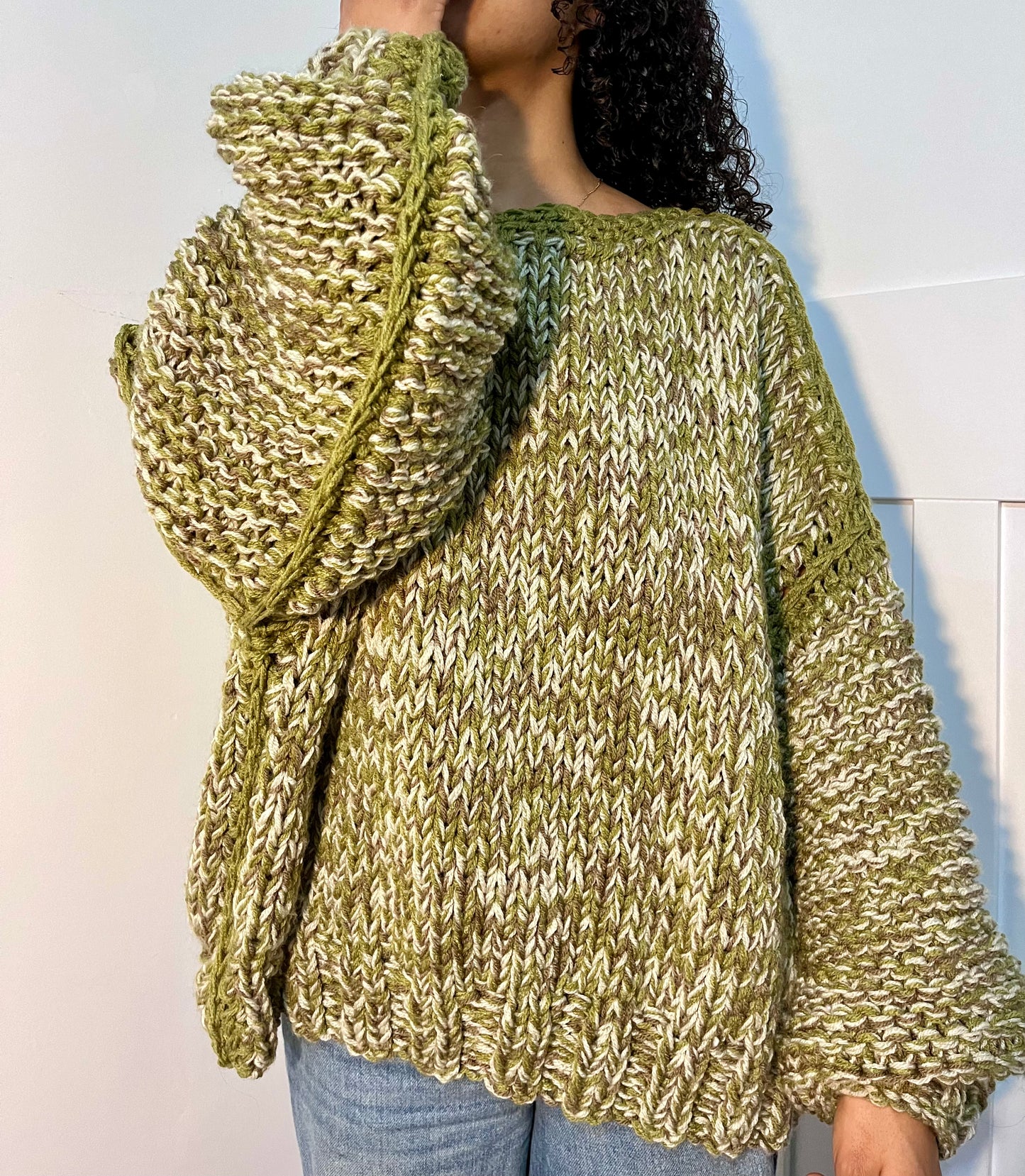 OLIVE KNIT JUMPER