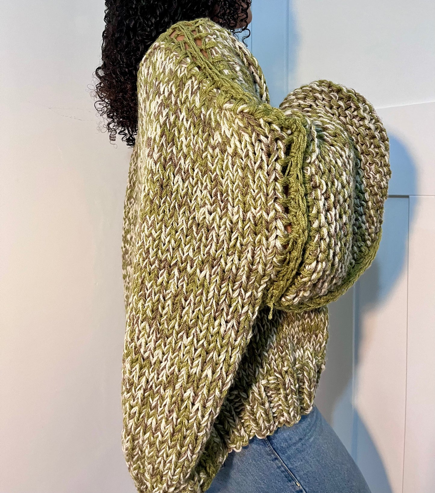 OLIVE KNIT JUMPER