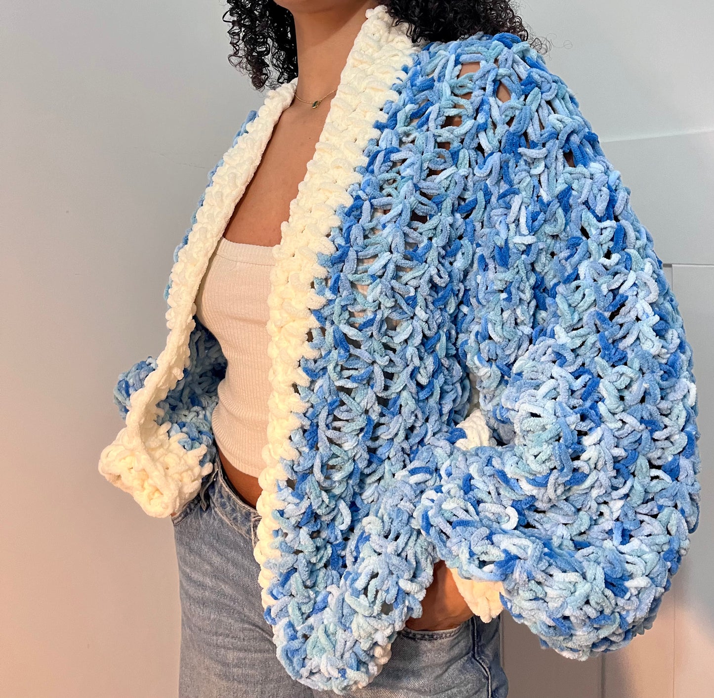 BLUEBERRY CROCHET CARDI