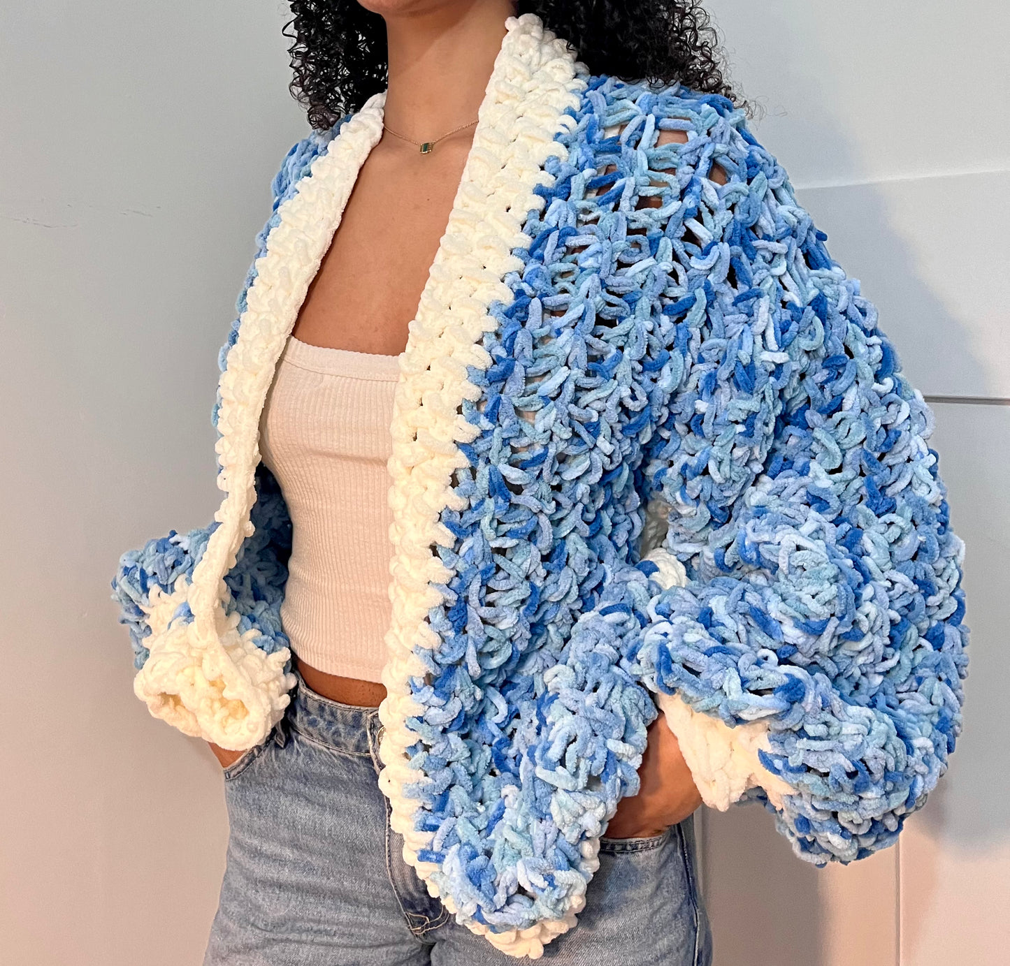 BLUEBERRY CROCHET CARDI