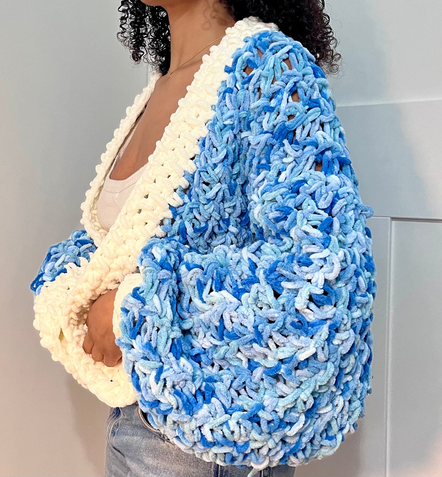 BLUEBERRY CROCHET CARDI