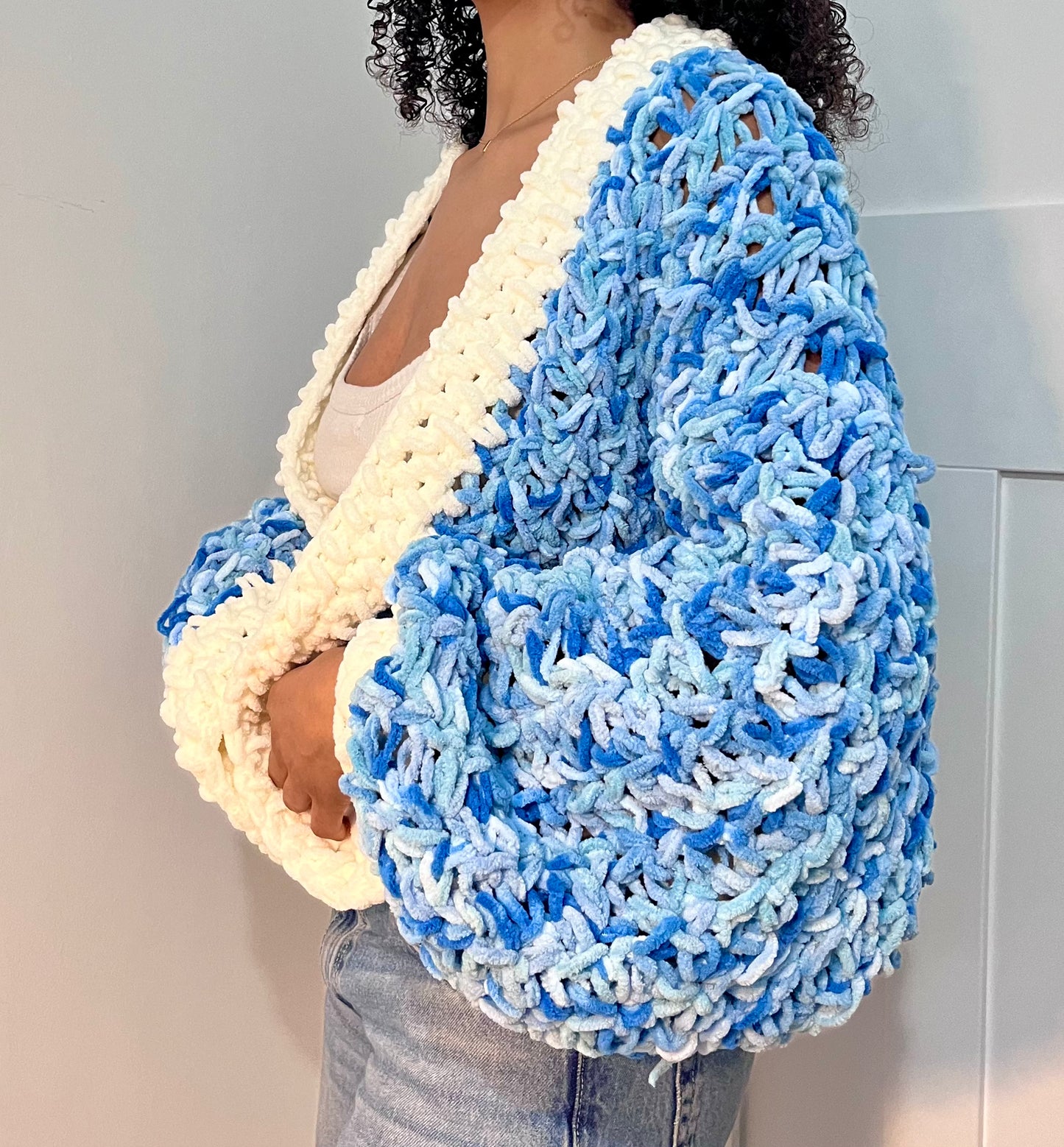 BLUEBERRY CROCHET CARDI