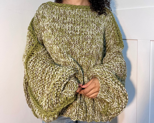 OLIVE KNIT JUMPER