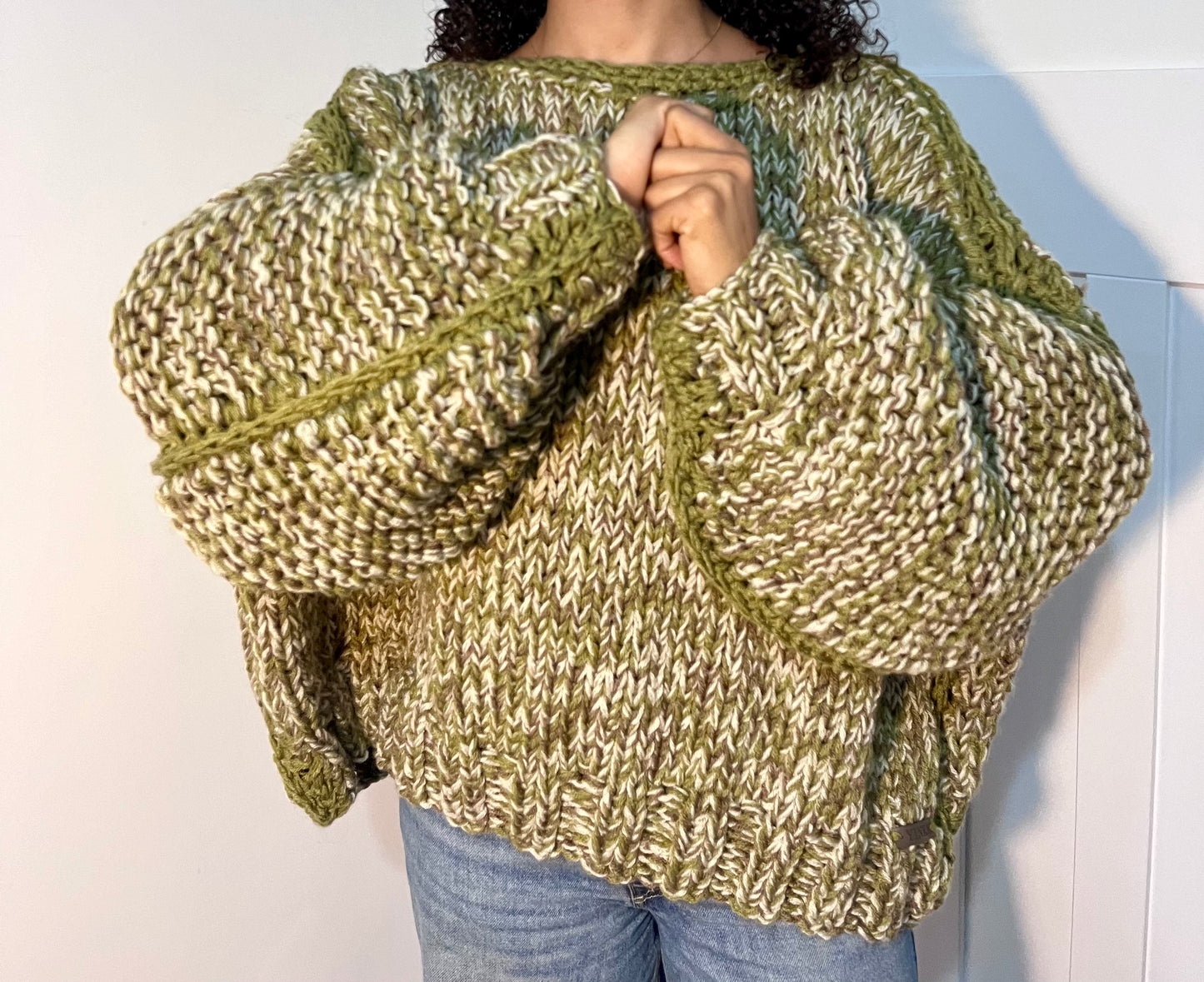 OLIVE KNIT JUMPER