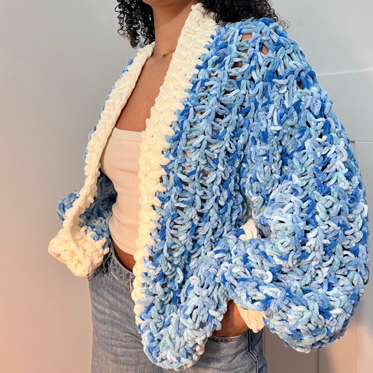 BLUEBERRY CROCHET CARDI