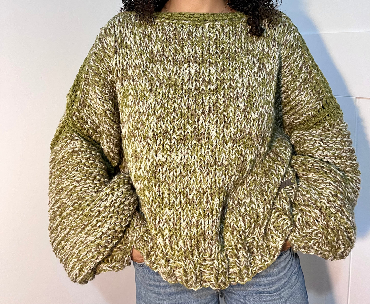 OLIVE KNIT JUMPER