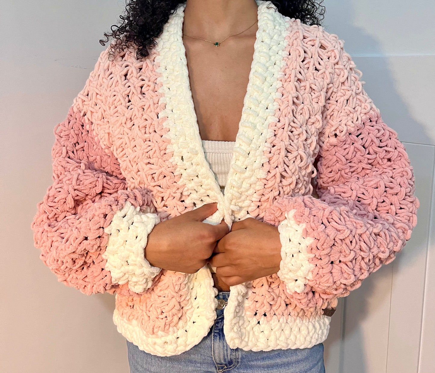 LYCHEE CROCHET CARDI