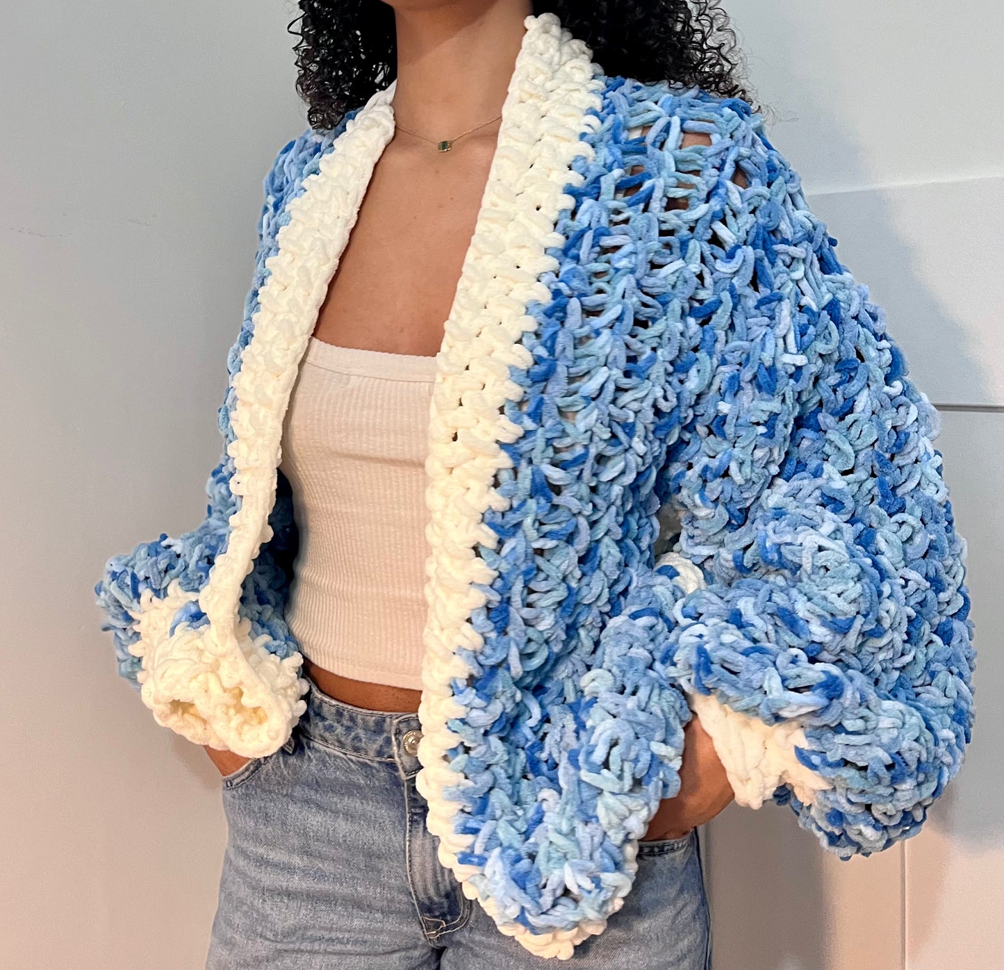 BLUEBERRY CROCHET CARDI